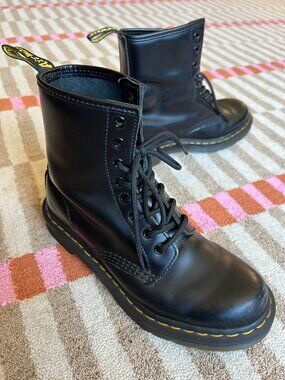 Dr. Martens 1460 Black Leather Boots, size 8